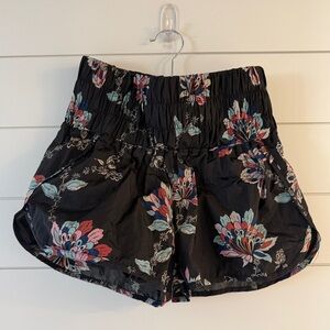 Free People FP Movement Floral Black Women's Shorts XS